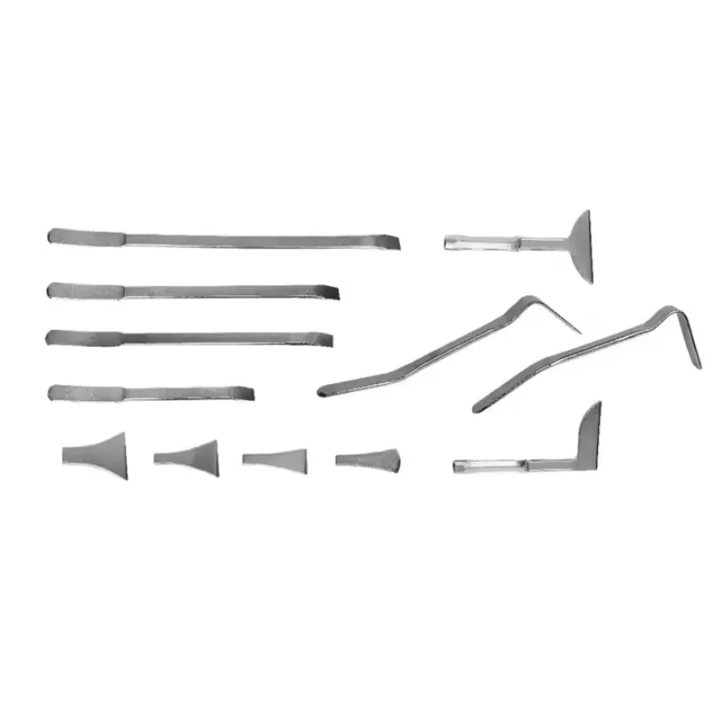 13pcs Carbon Steel Body Pry Bars Set Essential Vehicle Tools for Dismantling Stubborn Components Positioning Holding Required