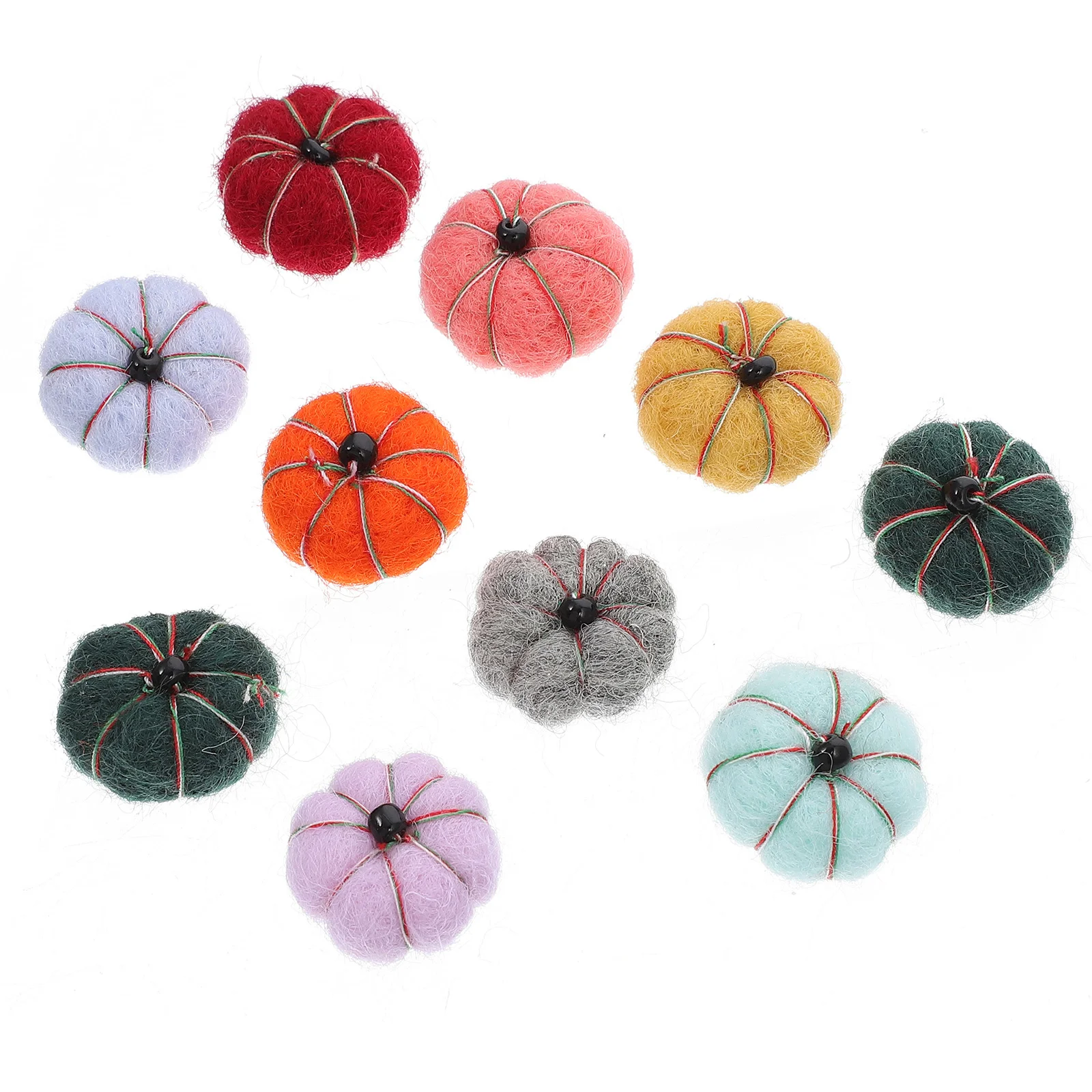 20 Pcs Felt Pumpkins Halloween Wool Decorate Garland Pendent Party Decoration Balls DIY Craft