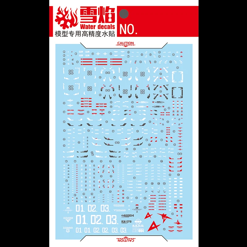 Model Decals Water Slide Decals Tool For 1/144 RG MK-II AEUG+TITANS Fluorescent Sticker Models Toys Accessories