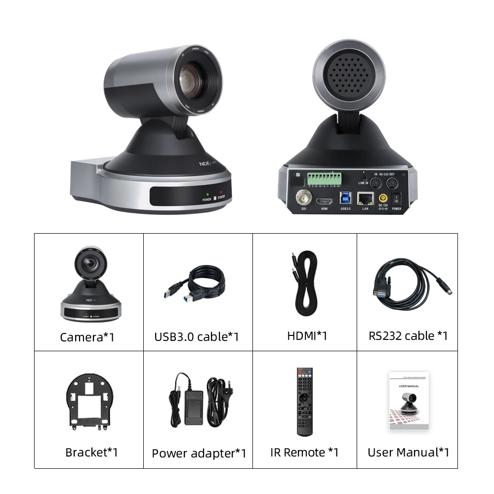 High Quality Professional Equipment Full HD 1080p 20x Optical Zoom SDI PTZ Camera for Live Streaming 5