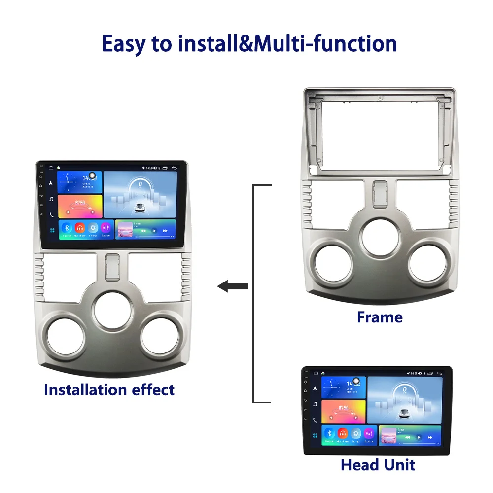 22.86 سنتيمتر راديو السيارة الإطار لتويوتا راش 2006-2016 ل دايهاتسو بي الذهاب لتيريوس 2006-2016 ل بيروودوا نوتيكا 2008-2010 #2