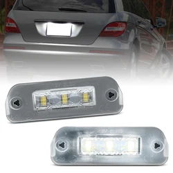 2Pcs For Benz W251 W164 X164 White LED Number License Plate Light