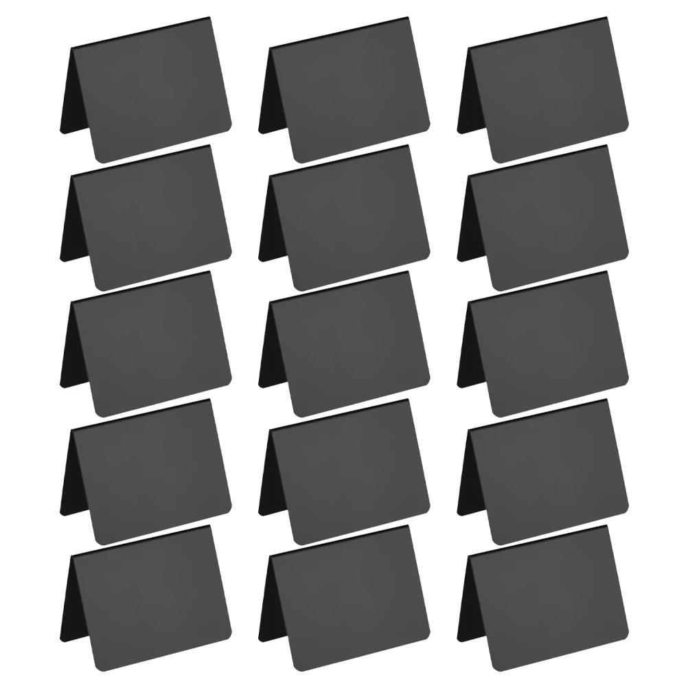 

15pcs Erasable Price Tag Desktop PVC Mini Chalkboard Signs Table Number Memo Board Notice Writing Display Sign Small Blackboard