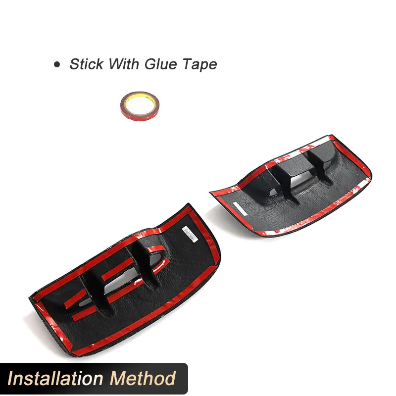 

Переднее боковое крыло автомобиля из углеродного волокна, накладки на вентиляционное отверстие для KIA Stinger GT EX Hatchback 2018-2023, гоночные накладки на крыло, обвесы