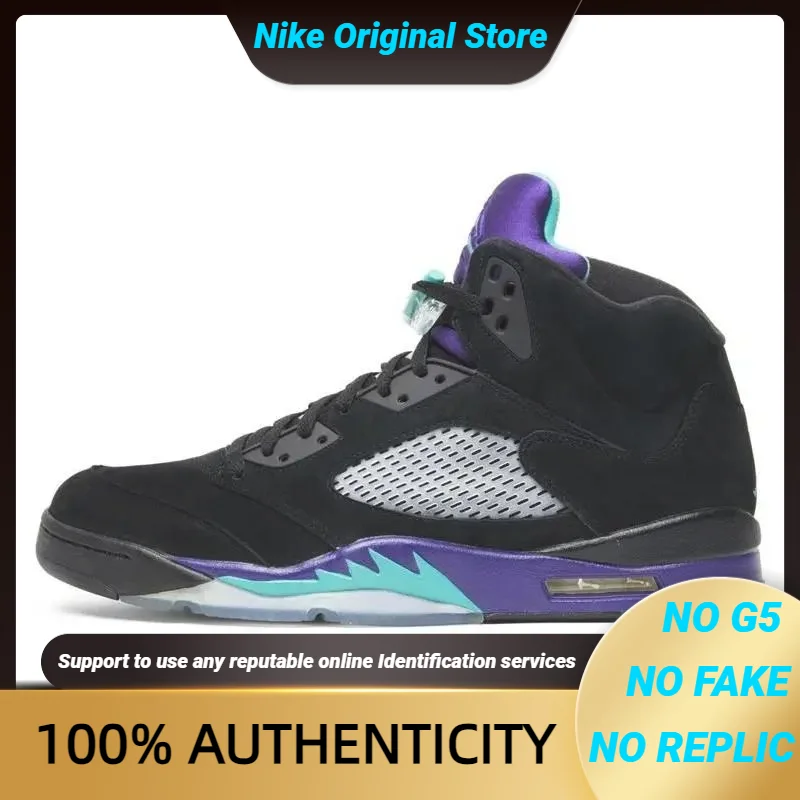 Nike Jordan 5 Retro Black Grape 2013 Sneakers shoes 136027-007