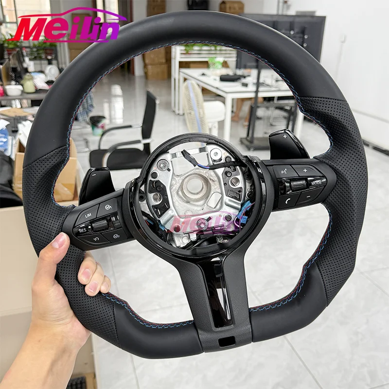 Geeignet für BMW F-Serie 3 5 E-Serie Lenkrad-Design M Sport Black Knight-Stil Big Ear Black Paddle-Lenkrad
