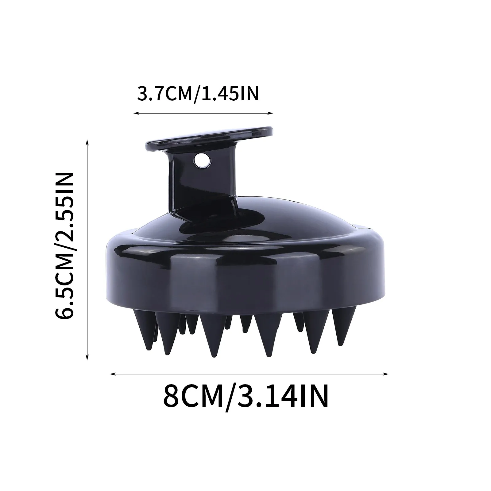 فرشاة الشامبو لتدليك فروة الرأس ، مشط تدليك ، شعر ناعم ، أسود ، أرجواني ، عناية ، مدلك #4