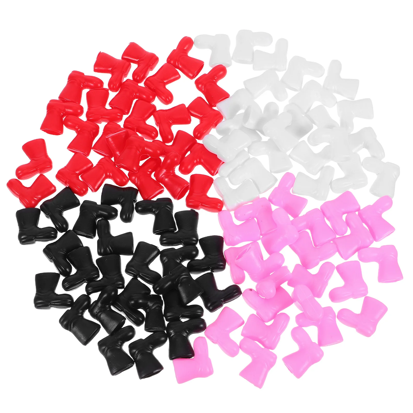 

96 Pcs Shoe Accessories Mini Christmas Shoes Decoration Plastic Miniature Ornaments