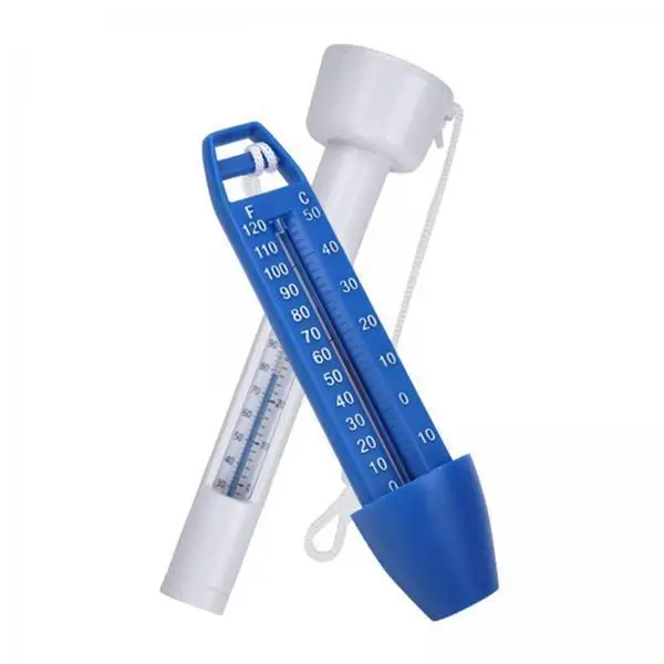 Water Thermometer with String Easy Read Outdoor Floating Water Temperature Indicator for Fish Pond Hot Tub Whirlpool Pool