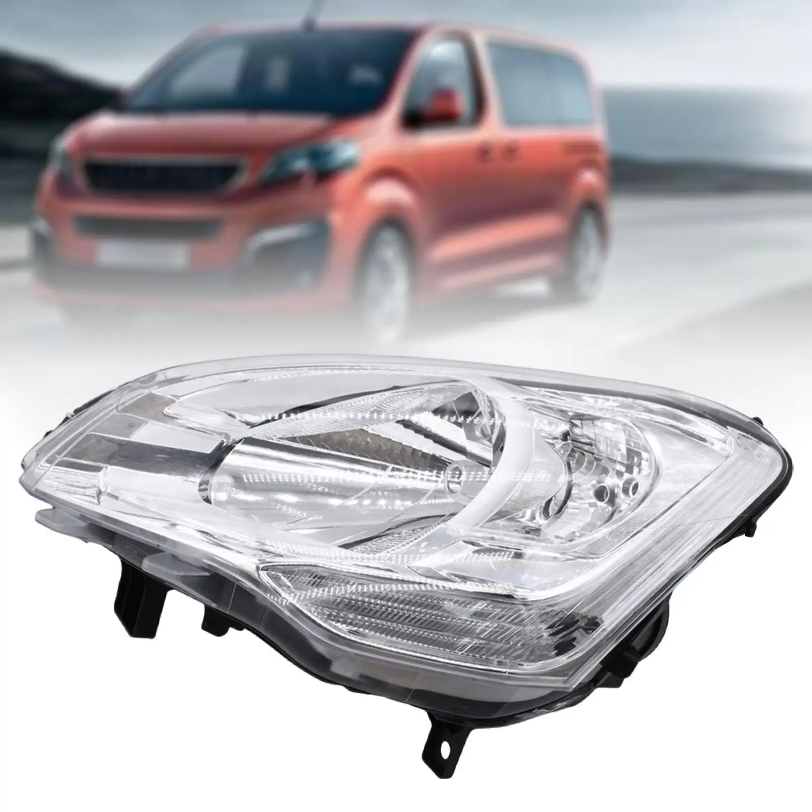 Car Headlight Assembly Easy Installation Repair Parts Headlamp Accessories for Peugeot Partner MK2 Van 04/2015 - 12/2019