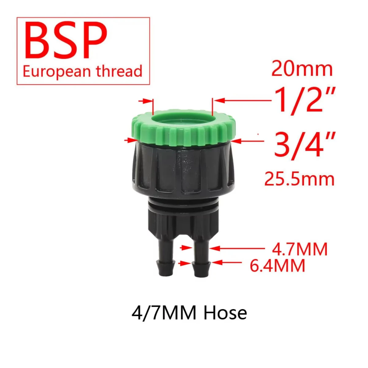 

Garden Tap 1/4" Hose Quick Connector 4/7 8/11 16mm Barb Water Pipe Joint 1/2" 1" 3/4" Male Female Thread Drip Irrigation 2026