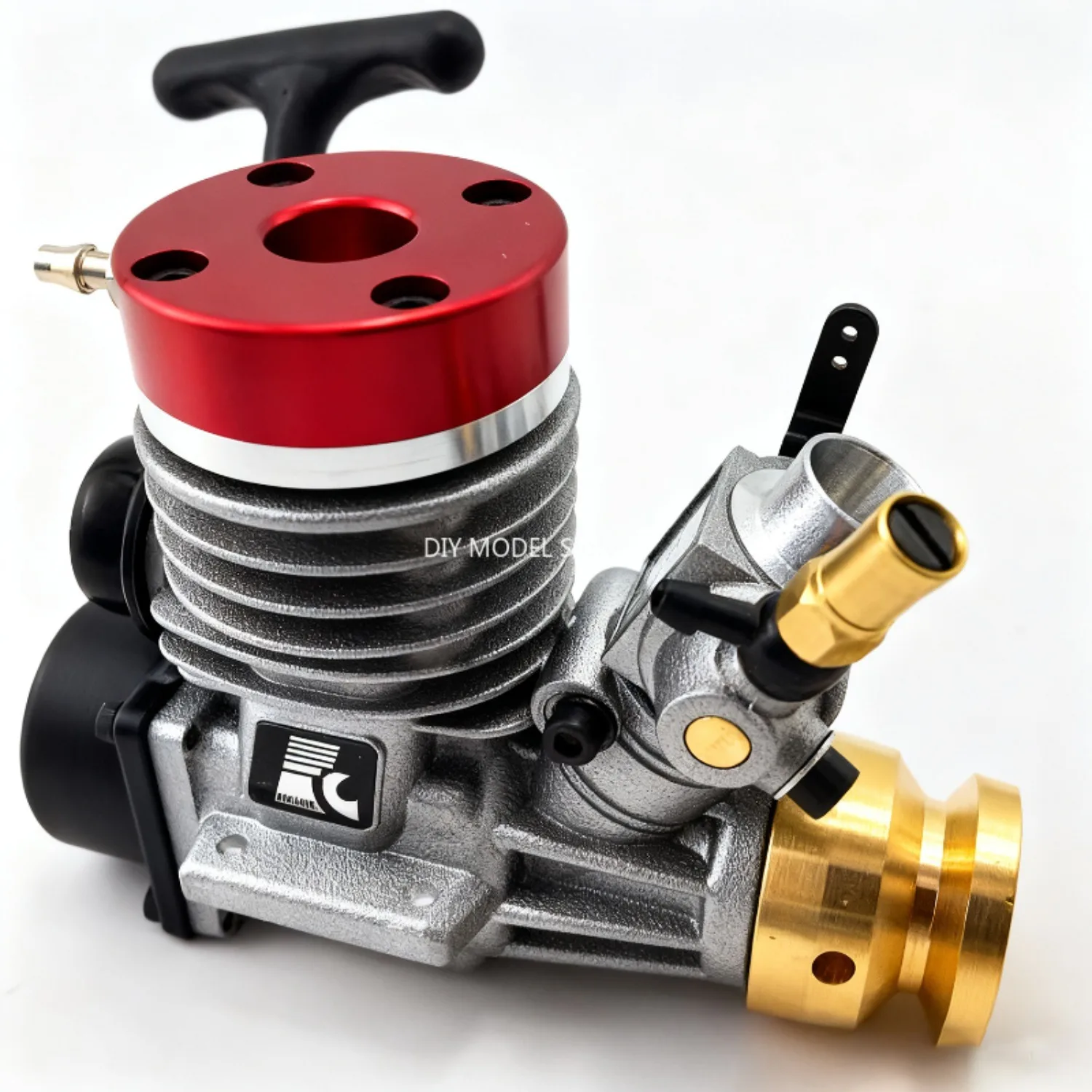 GO28 Remote Control Model Boat Water Cooled Engine FC28 RC Model Boat Engine Side Exhaust O Type Boat Metal Engine Model