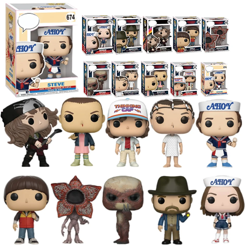 غريب الأشياء الشكل جين آيفز/ويل بايرز/مايك ويلر عمل الشكل تأثيري الفينيل زخرفة أرقام لعبة هدية السنة الجديدة