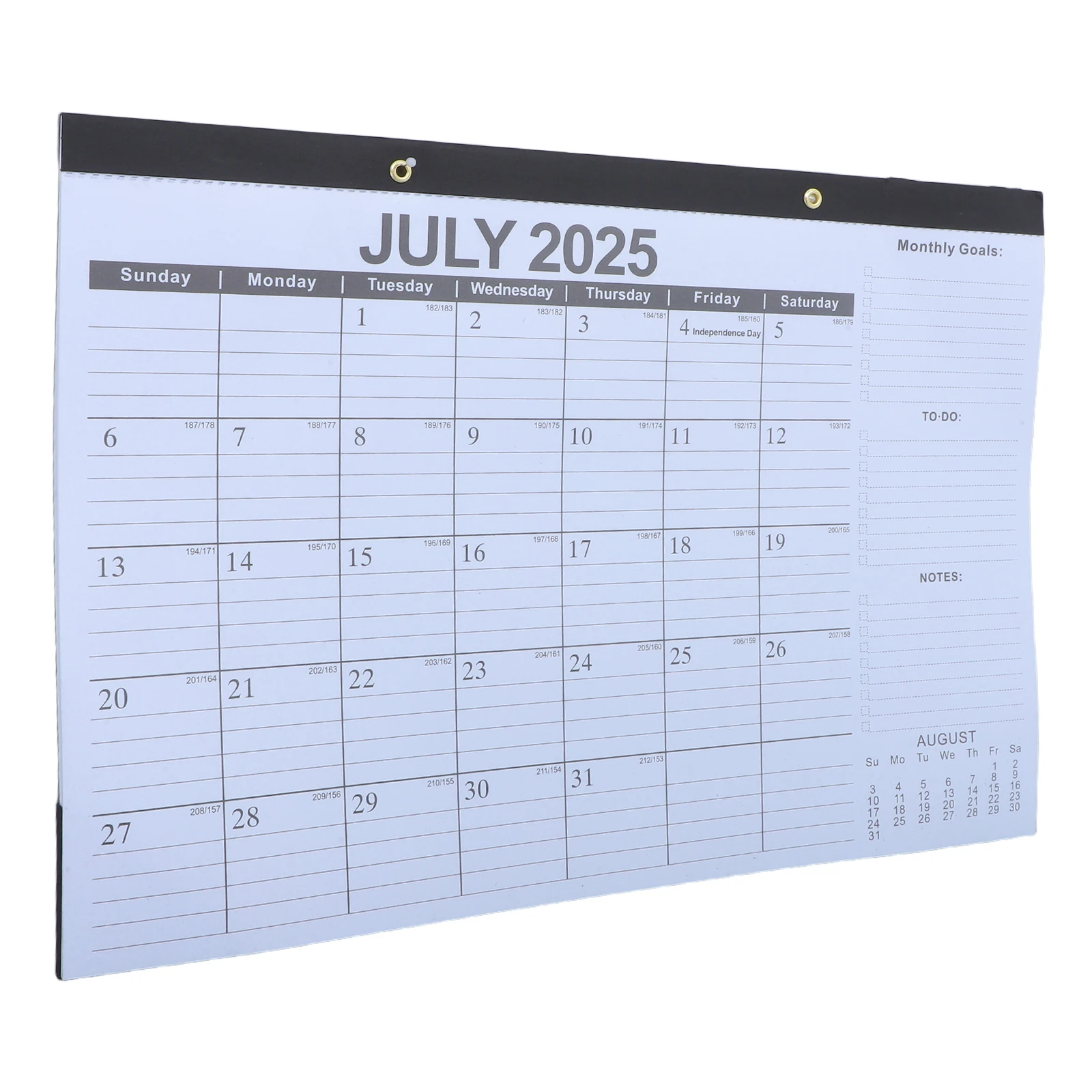 

Wall Hanging Calendar Month Holiday Agenda Mounted Decorative Planner Black Office