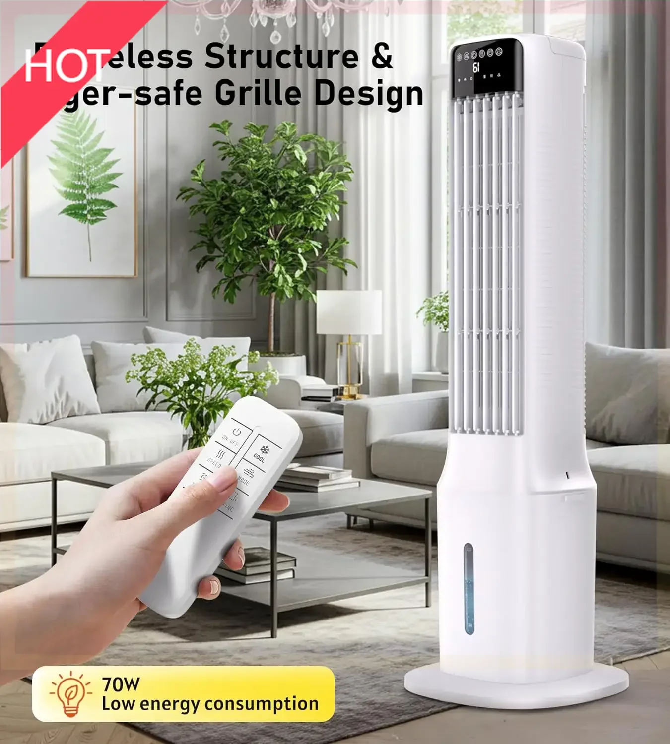 

(XMSJ)Swamp Cooler Кондиционер, испарительные воздухоохладители с 120 ° Осциллирующий, без оконный портативный охлаждающий вентилятор