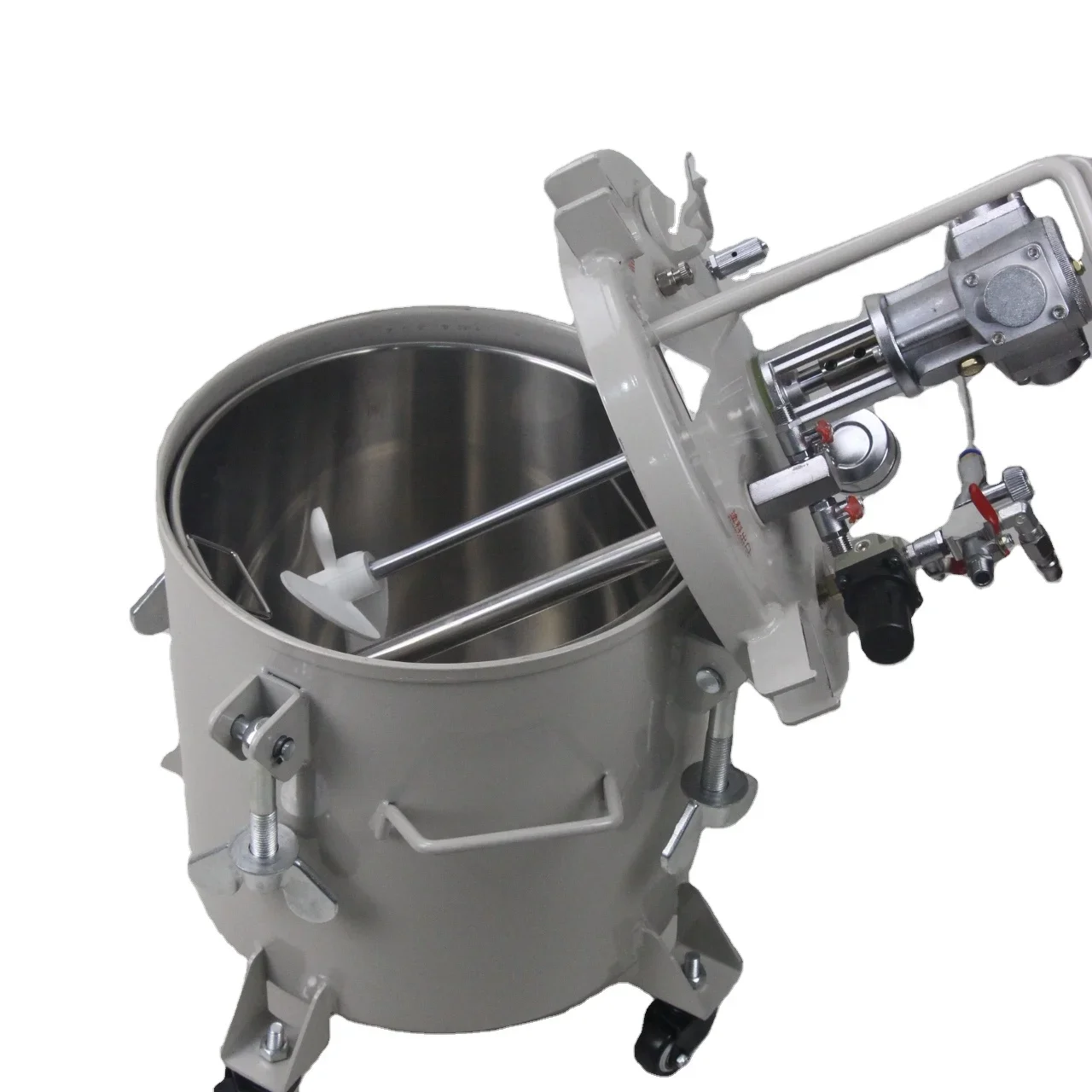 Sell Automatic Paint Mixer Tank Sprayer Regulator Air Agitator Paint Bucket Tool Mixing Drum Blender Pressure Pot Tools