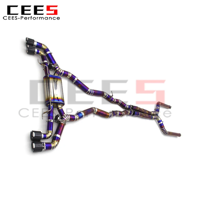 

cees Catback Exhaust System for BMW X5M/X6M 4.4TT 2019-2023 Weight Reduction Escape Exhaust Pipe Muffler
