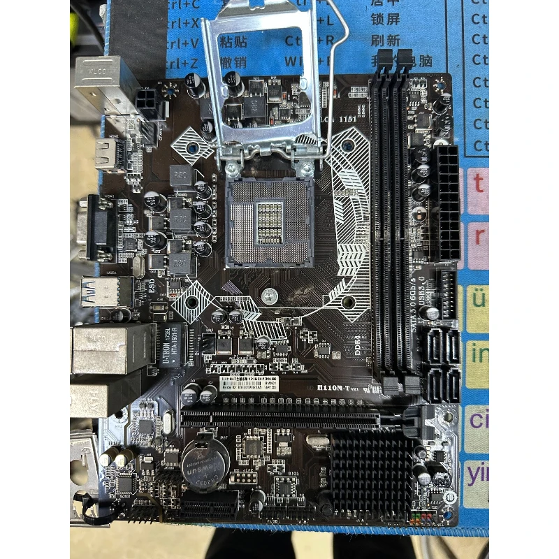 

used for Colorful CF-H110M-T Used Motherboard LGA1151 DDR4 Full Interfaces USB3.0 Gigabit LAN Audio