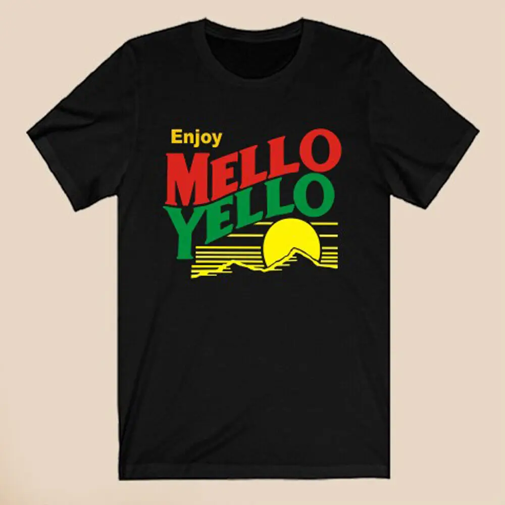 Enjoy Mello Yello Men's Black T Shirt Size S 5XL