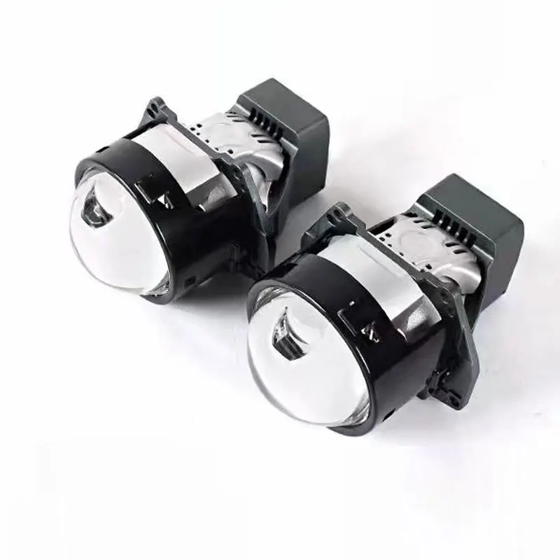 جديد NHK عدسة LED مباشرة كوب مزدوج ثنائي جهاز عرض (بروجكتور) ليد 3.0 بوصة 50 واط 55 واط 6000 كيلو جودة عالية مصباح ليد كشافات