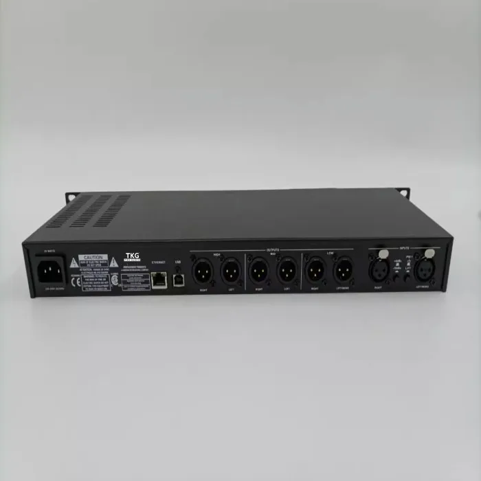 TKG オーディオプロセッサ PA2 2 入力 6 出力プロフェッショナルオーディオプロセッサステージパフォーマンススピーカー管理スピーカープロセッサ