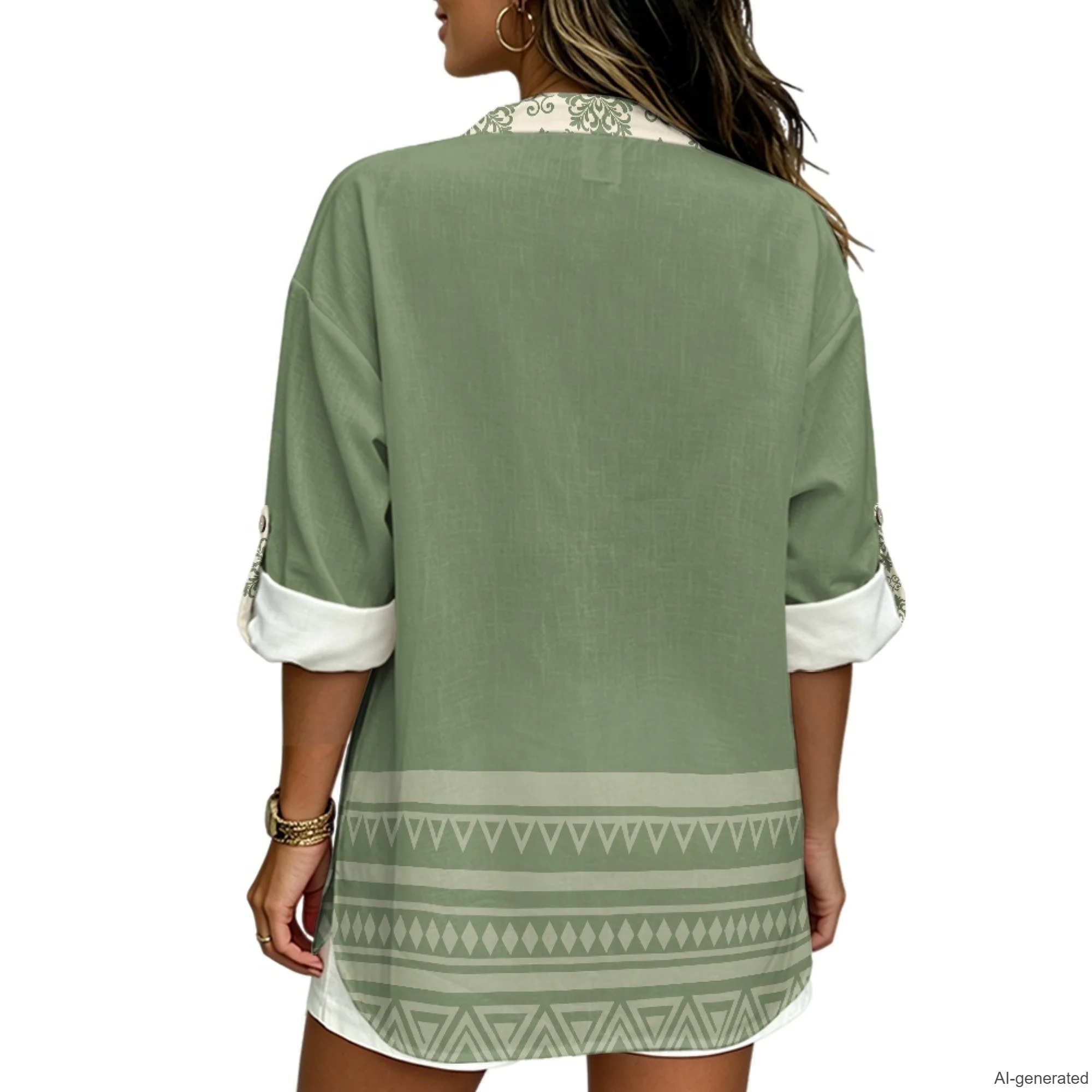 XIXIRIMIDO Women's Linen Blous - Summer Linen Clothing For Women 评论和价格