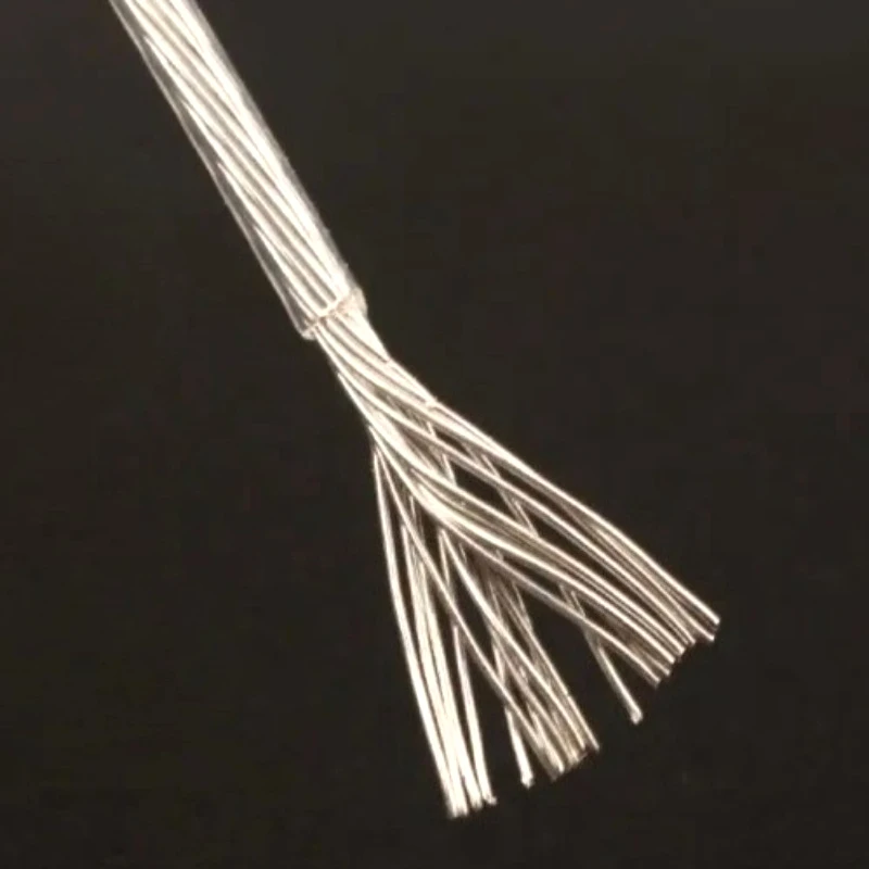 Câble audio HiFi en vrac, câble interne plaqué argent OCC, cordon d'alimentation DIY, fil de haut-parleur, ligne de signal XLR / RCA