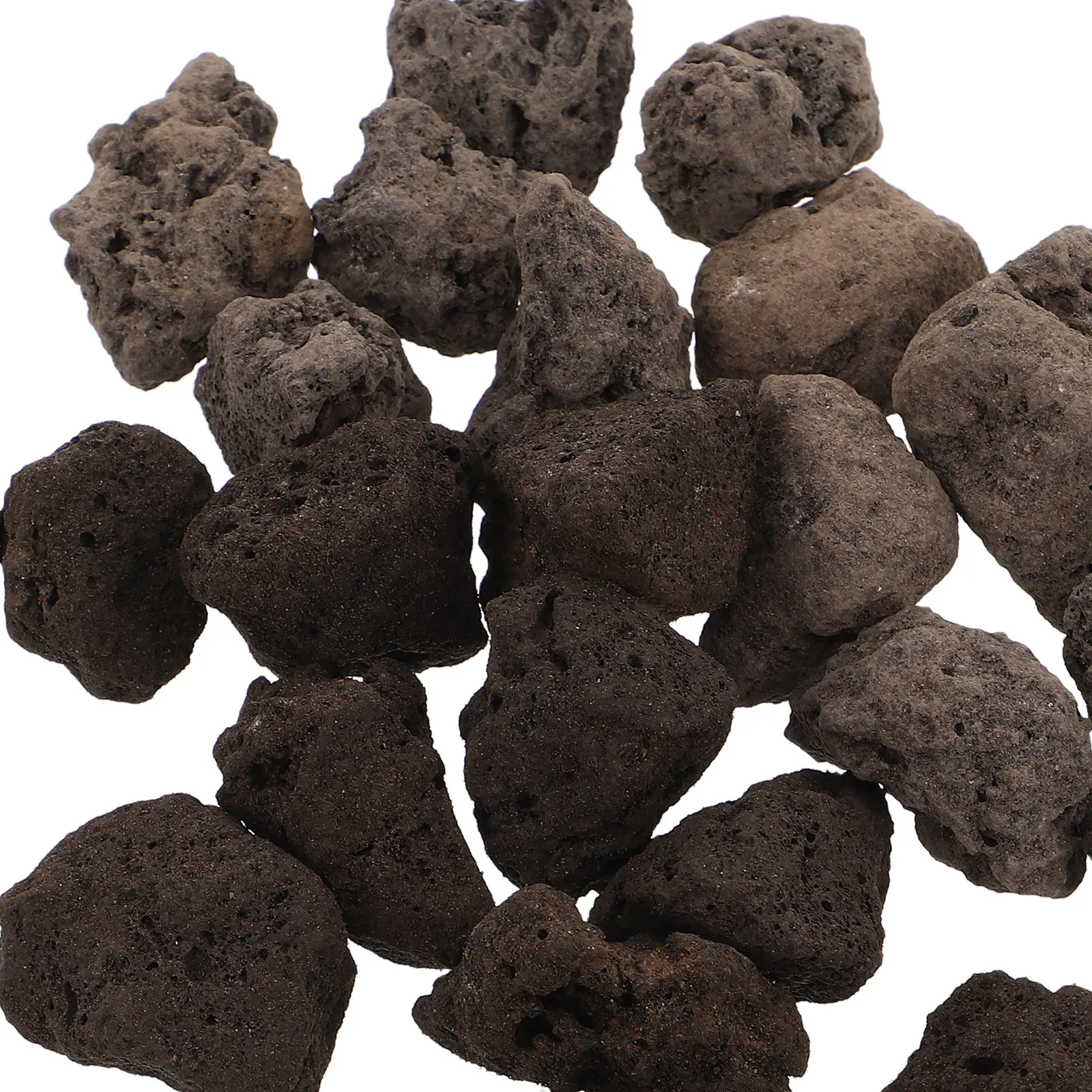 Aquarium Lava Rock Black Stones Decorative Natural Volcanic Basalt Sand Accessories