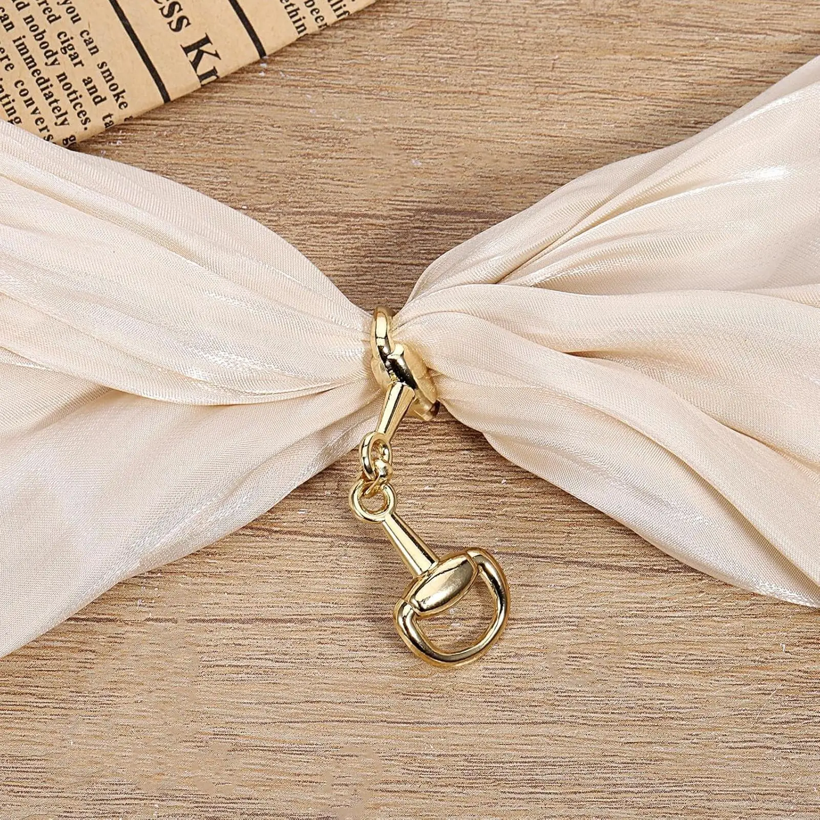 Double D-Ring Snaffle Bit Alloy Equestrian Connecting Clasp D-Ring Snaffle Bit Connectors for Shoes Decoration Loafers Purse - view 4