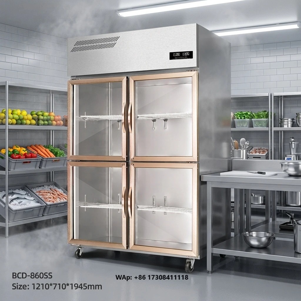 High-End 304 Stainless Steel Commercial Refrigerator for Commercial Food Service with Smart, Adjustable, High Performance