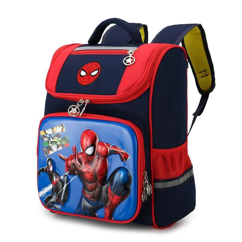 Imagem -04 - Disney-mochila Ortopédica Congelada para Meninos e Meninas Mochilas Escolares para Estudantes Primários Bolsa de Ombro Elsa Anna Homem-aranha Nova Série 13