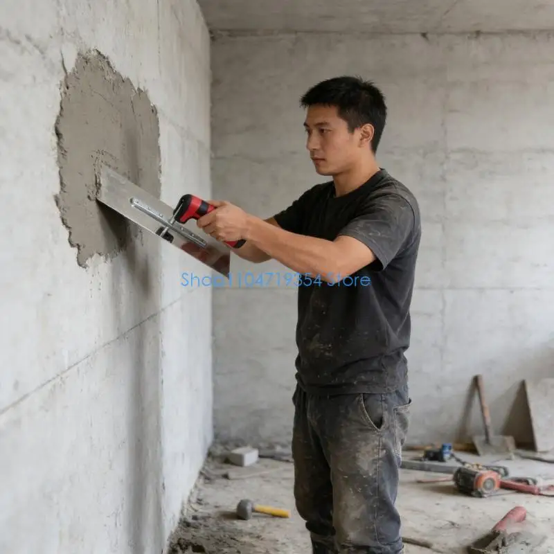 0XLD Heavy Duty Construction Trowel Efficient Plastering Applications Comfort Handle
