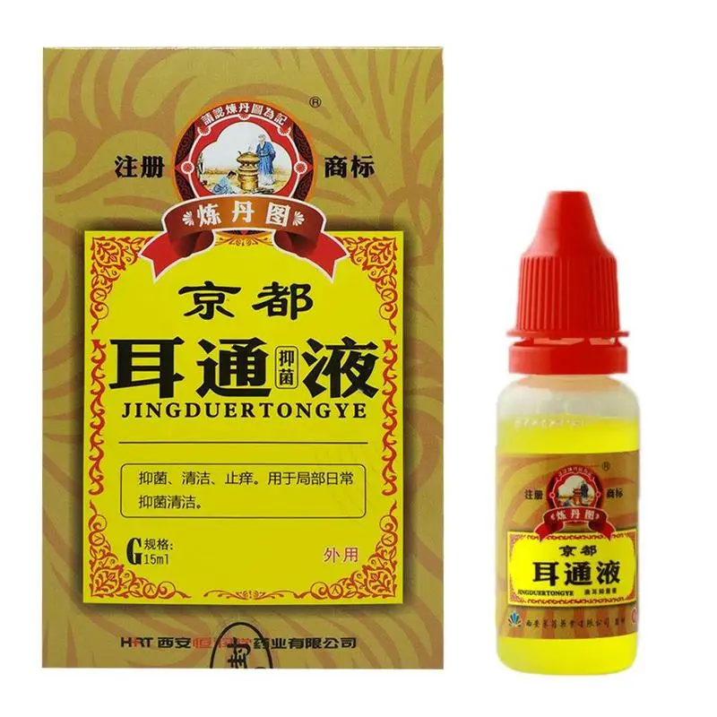 

Earwax Remover Drops Ear Cleansing Ear Acute Otitis Drops Chinese Herbal Medicine for Ear Tinnitus Deafness Sore