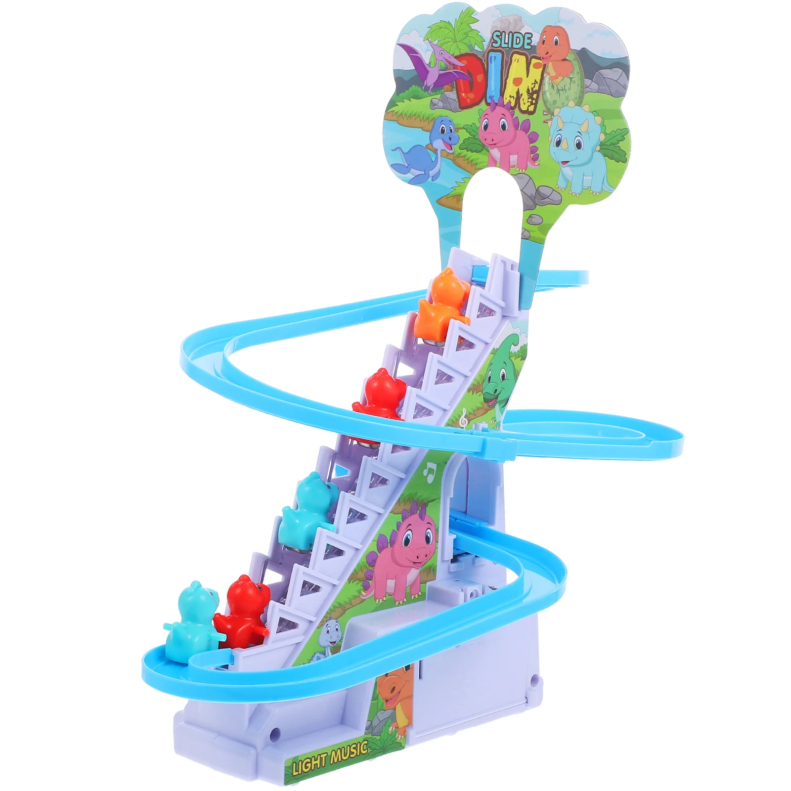 

Dinosaur Stairs Toy Climbing Race Track Dinosaurs Kids Electric Toys for 3 Year Old Boys Childrens