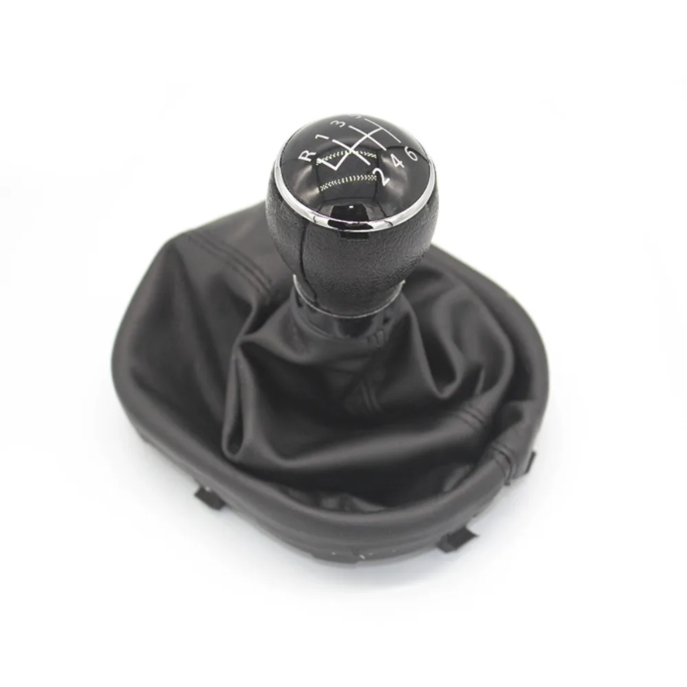 For Volkswagen VW Caddy 2 II MK2 Touran Gear Shift Knob Lever Stick Boot Cover Black 2004 2005 2006 2007 2008 2009