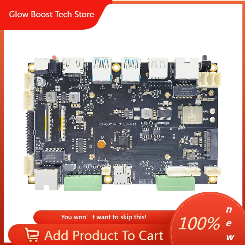 

Плата разработки NYRockchip RK3588, основная плата RK3588, восьмиядерный процессор Rockchip, Rongpin RD-BOX-RK3588
