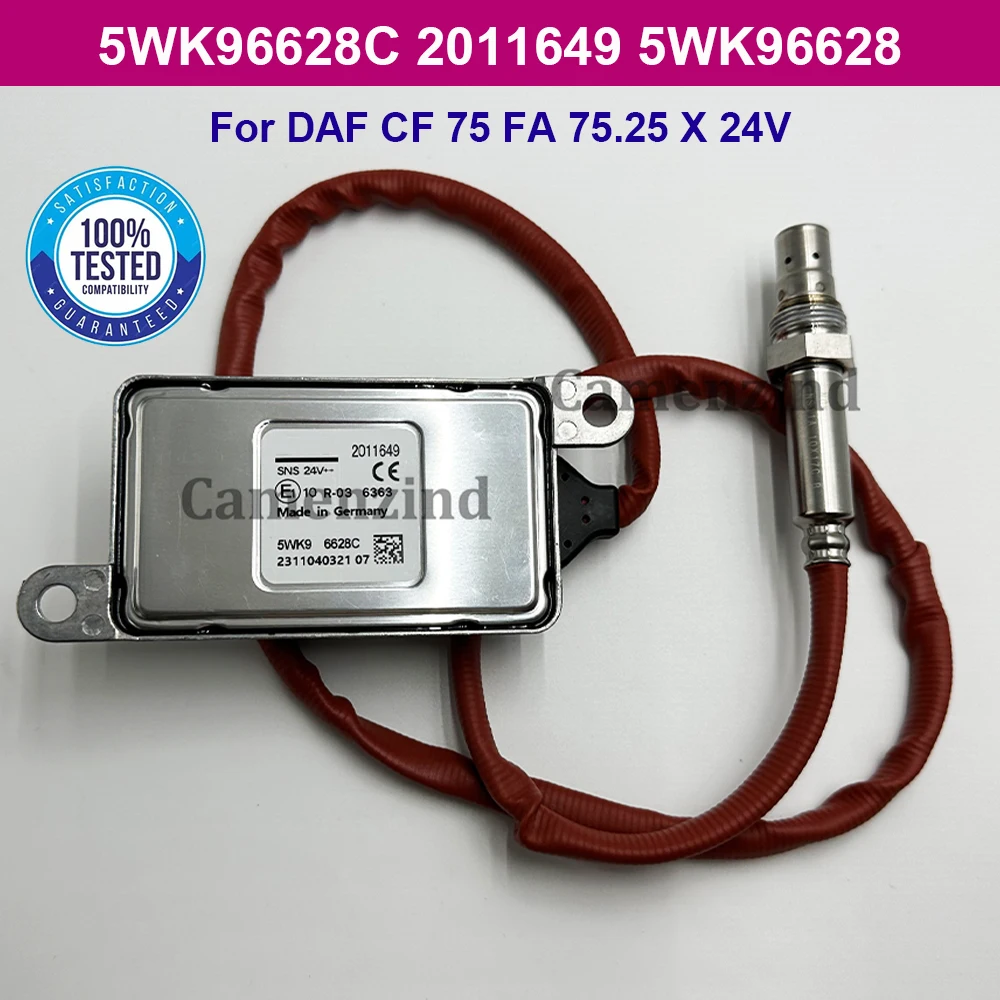

5WK96628C 2011649 High Quality Chip Nitrogen Nox Oxygen Sensor 24V For DAF Truck CF75 CF85 XF105 XF 1836060 1793379 5WK9 6628