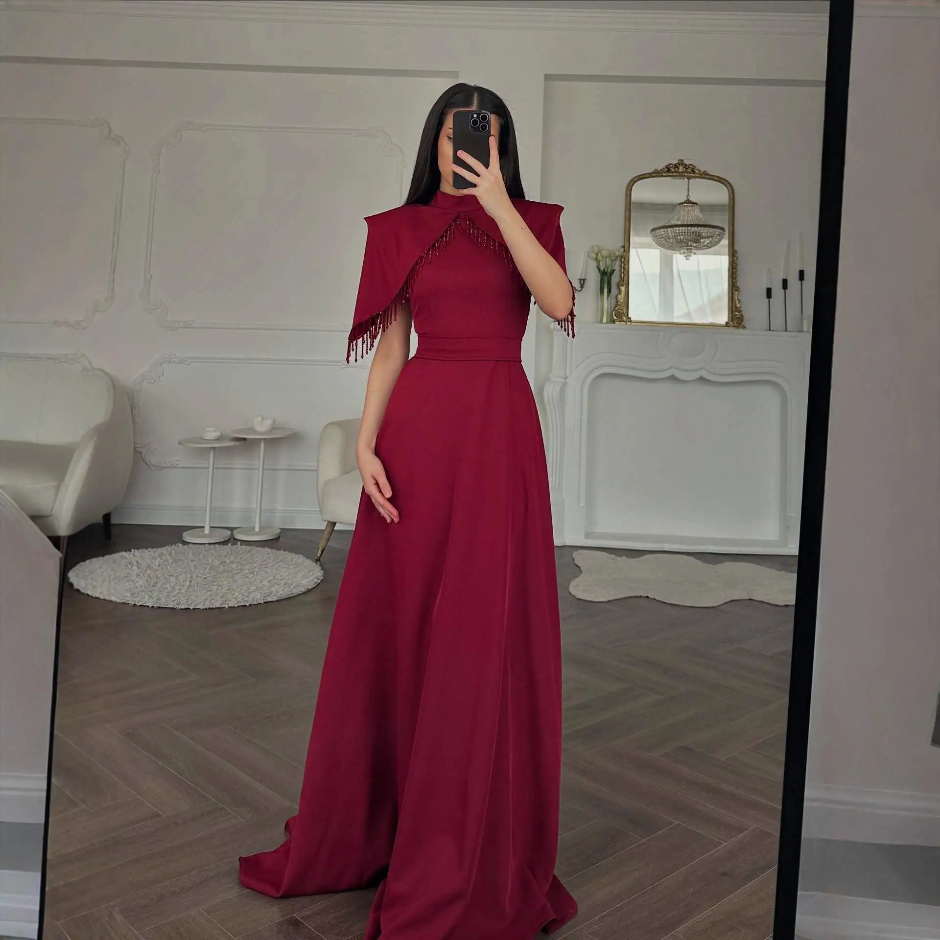 

Осень-зима, высокое свадебное танцевальное платье с бисером, женское вечернее платье Faion, Ближний Восток, независимая станция Ele