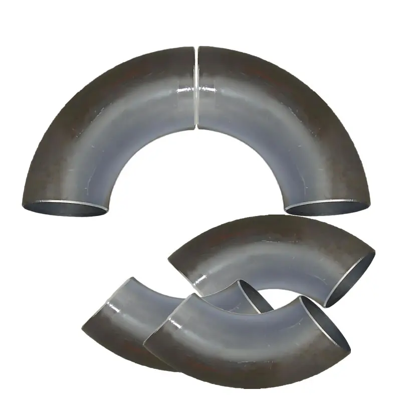 90 Degree Elbow Carbon Steel Pipe Stamping Welding Iron Tube Used for Armrest Anti Collision Guardrail Connector Discharge