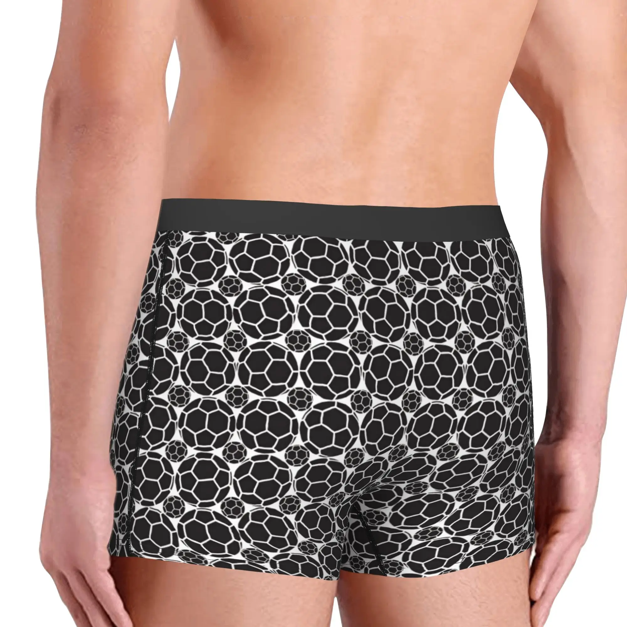 Footbally Seamless Pattern Sports  Boxer Shorts For Men 3D Printed Soccerly  Underwear Panties Briefs Soft Underpants