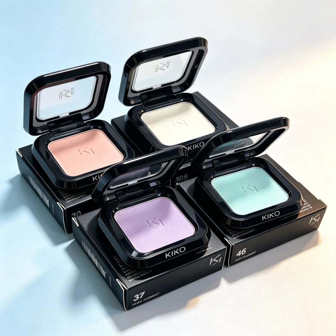 KIKO Milano Powder Foundation&Water Eyeshadow Oil Control Long Lasting Matte Finish High Pigment Shimmer Blur Pores Smooth Gifts