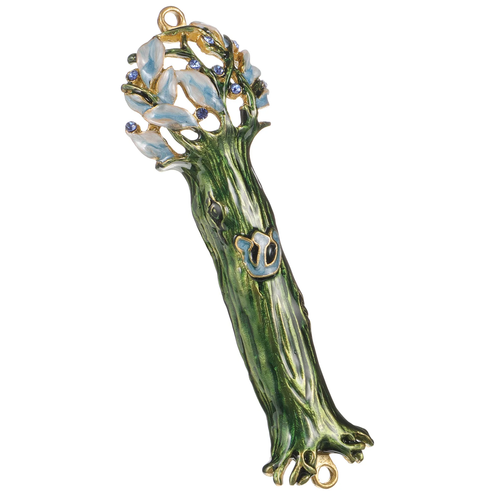 

Metal Mezuzah Vintage Alloy Judaica Craft Door Frame Decoration Religious Mezuzah Adornment Home Blessing Decor