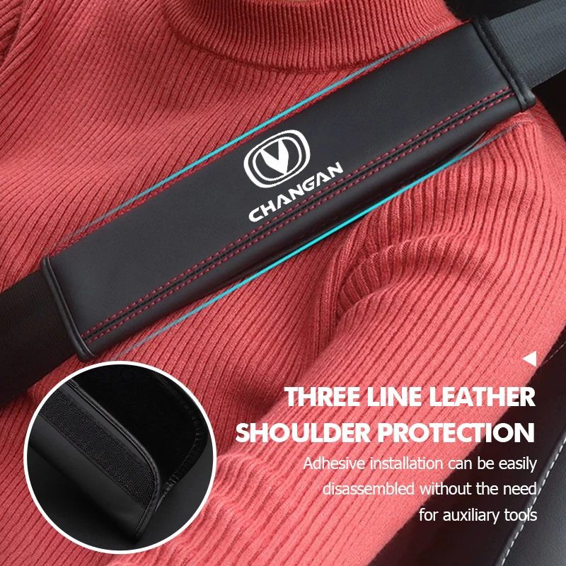 Car Styling Seat Belt Pad Shoulder Safety Belt Cover Protector Accessories For Changan CS75 CS15 CS95 CS35 PLUS CS55 CS85 Alsvin