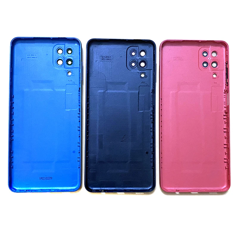 10pcs Back Cover A12 For Samsung Galaxy A12 A125 Housing Case Battery Panel Chassis Lid Real Door Camera glass Side Buttons