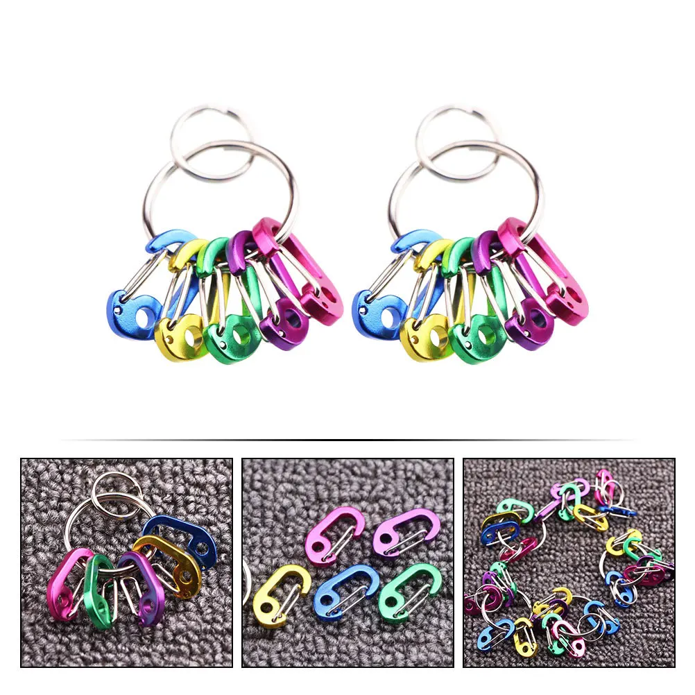 

2Pcs Spring Buckles Aluminum Alloy Kettle Carrying Clips for Outdoor Camping Biking Backpack Multi-Functional Durable Bottle