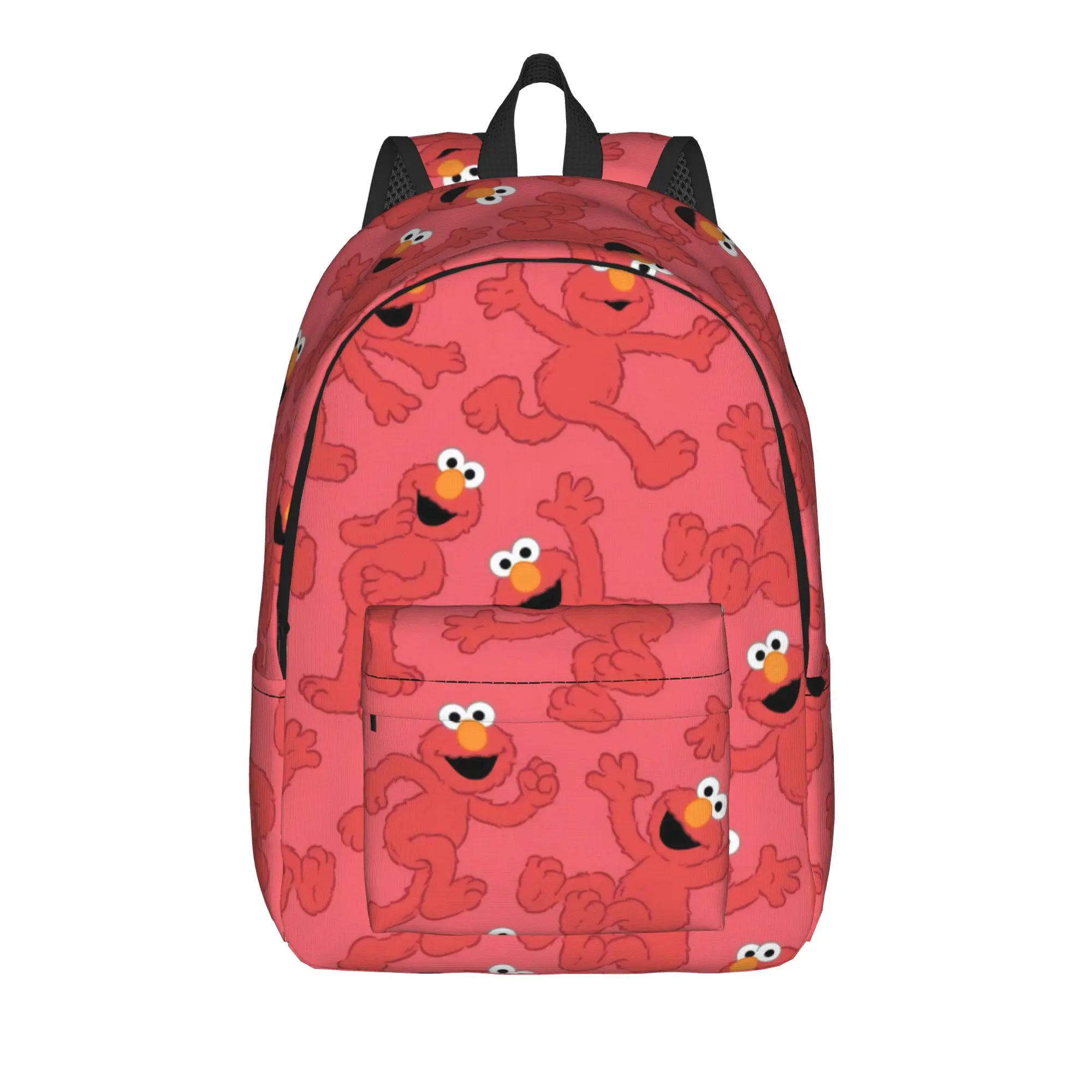 

Sesames Streets Classical Backpack Outdoor Student Hiking Travel Elmo Daypack for Men Women Laptop Computer Canvas Bags