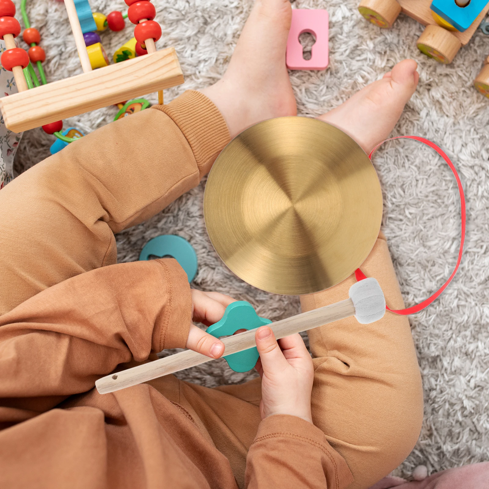 Gong Brass Instruments Cymbals Portable Drum Percussion Alloy Chinese Child Copper