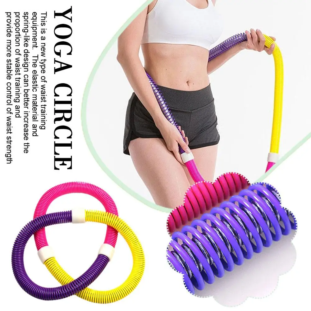 أنبوب الربيع دائرة اليوغا اللياقة البدنية الخصر والبطن تشديد فقدان للجنسين المنزل كمال الاجسام معدات قابلة للطي ممارسة الوزن P8I2 #3