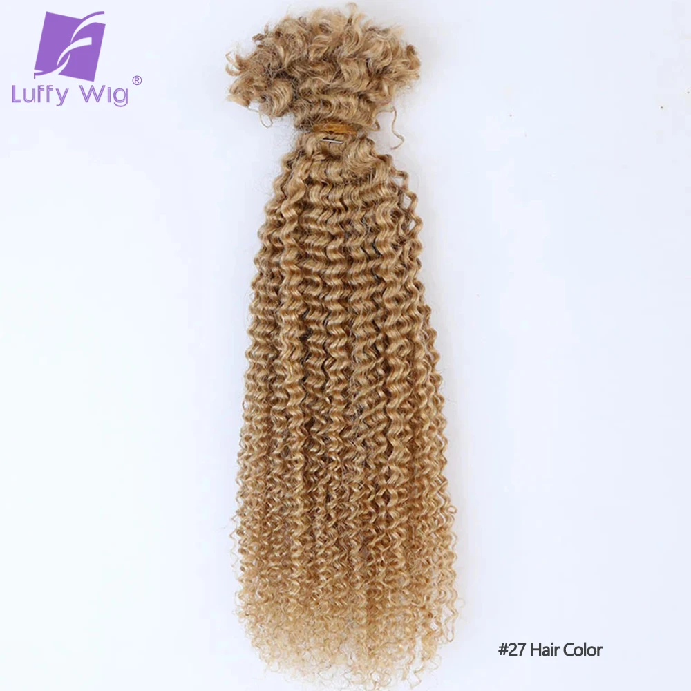 Afro Kinky Curly Locks estensioni dei capelli Crochet Microlocs birmano Remy Human Box trecce capelli Twist Bulk Hair per intrecciare