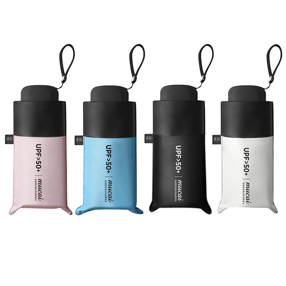 Mini Pocket Small Umbrella Anti UV Paraguas Sun Umbrella Rain Windproof Light Folding Portable Umbrellas For Women Men